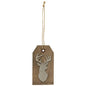 Deer Tag Ornament  (Pack of 4)