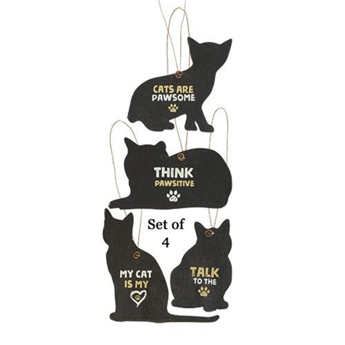 4/Set Cat Ornaments