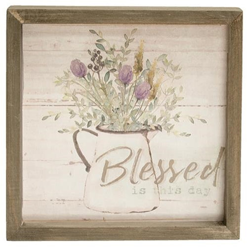 Grateful Heart Framed Sign 3 Asstd. (Pack of 2)