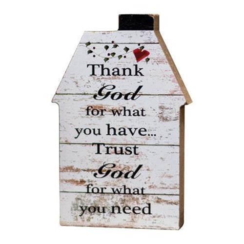 Trust God House (Pack of 4)