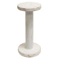 Farmhouse White Spool Candleholder 10.75"