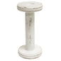 Farmhouse White Spool Candleholder 7.25" (Pack of 2)
