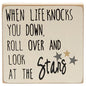 Farmhouse Colors Look at the Stars Square Block 2 Asstd. (Pack of 4)