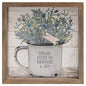 Enamel Mug Floral Box Sign 4 asstd. (Pack of 2)