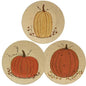 Classic White Pumpkin Plate 3 asstd. (Pack of 4)