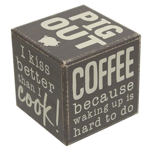 In This Kitchen Six-Sided Block  (Pack of 4)