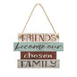 Chosen Family Slat Look  Hanging Sign (Pack of 4)