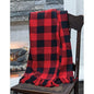 Red & Black Buffalo Check Throw