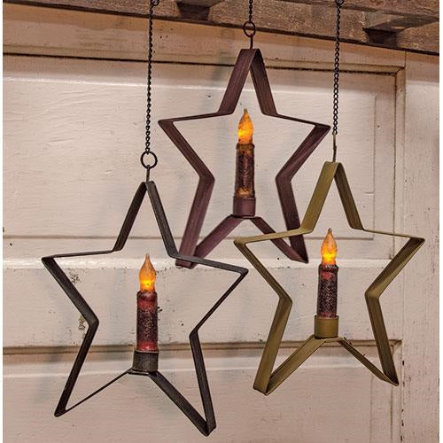 Medium Whimsical Hanging Star 3 Asstd. (Pack of 2)