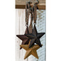 Primitive Star Ornament 3" 3 Asstd. (Pack of 4)