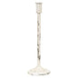 Distressed White Candle Holder 14.5"