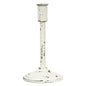 Distressed White Candle Holder 9" (Pack of 2)
