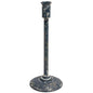 Distressed Black Candle Holder 11.75" (Pack of 2)