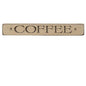 Coffee Engraved Block 12"  (Pack of 4)