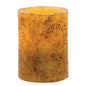 4" Burnt Ivory Timer Pillar (Pack of 2)