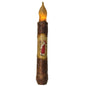 6" Burnt Mustard Santa Timer Taper (Pack of 2)