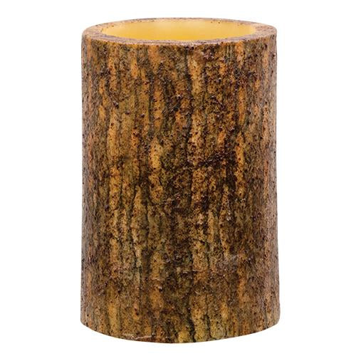 Mustard Bark Timer Pillar (Pack of 2)