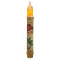 6" Burnt Ivory Joyful Santa Timer Taper (Pack of 2)