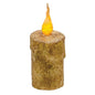 5" Burnt Ivory Drip Flicker Pillar (Pack of 2)