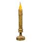 Burnt Ivory Candlestick - 10"  (Pack of 4)