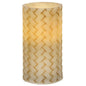 Basketweave Pillar Candle 3" x 5" (Pack of 2)