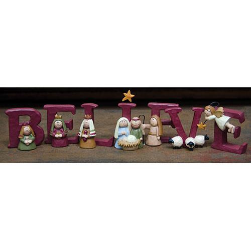 CWI Gifts 7/Set, Believe Nativity G86089