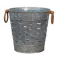 9" Galvanized Olive Bucket