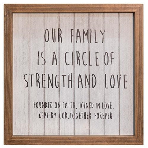 *Our Family Framed Sign 10" (Pack of 2)