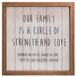 *Our Family Framed Sign 10" (Pack of 2)