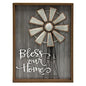Bless Our Home Windmill Wall Sign