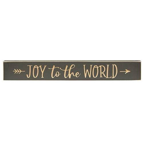 Joy to the World Engraved Sign 24"  (Pack of 2)
