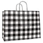 Black & White Buffalo Check Gift Bag Large (Pack of 4)