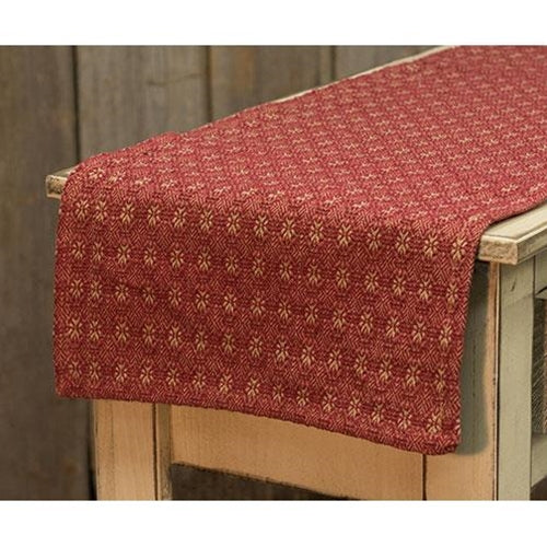 Packsville Rose Short Runner Cranberry & Tan  (Pack of 4)