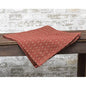 Packsville Rose Table Square 34" Cranberry & Tan