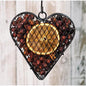 Wire Mesh Heart w/Orange Potpourri (Pack of 2)