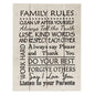 Family Rules Pallet Art