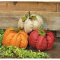 Medium Burlap Pumpkins 3 asst. (Pack of 2)