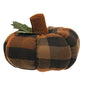 Earthtone Plaid Pumpkin Small (Pack of 2)