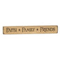 Faith Family Friends Engraved Block 12" (Pack of 4)