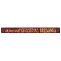 Warmest Christmas Blessings Engraved Block 1.75" x 18"  (Pack of 4)