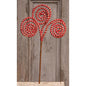 Red Spiral Candy Pick 18"  (Pack of 4)