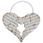 Whitewash Wing Heart Ornament  (Pack of 4)