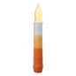 Candy Corn LED Taper 6.5"  (Pack of 4)
