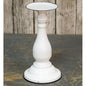 White Pedestal Pillar Holder 9"