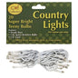Teeny  Lights White Cord 20ct (Pack of 4)