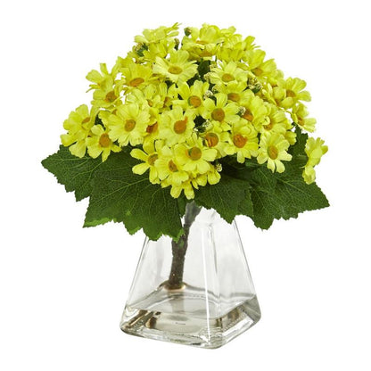 Daisy Artificial Arrangement in Vase (Set of 2)