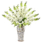 38" Delphinium Artificial Arrangement in Decorative Vase