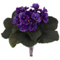 9" African Violet Artificial Plant (Set of 6)