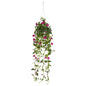 30" Petunia Hanging Basket Artificial Plant