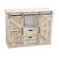 38" Double Barn Door Console